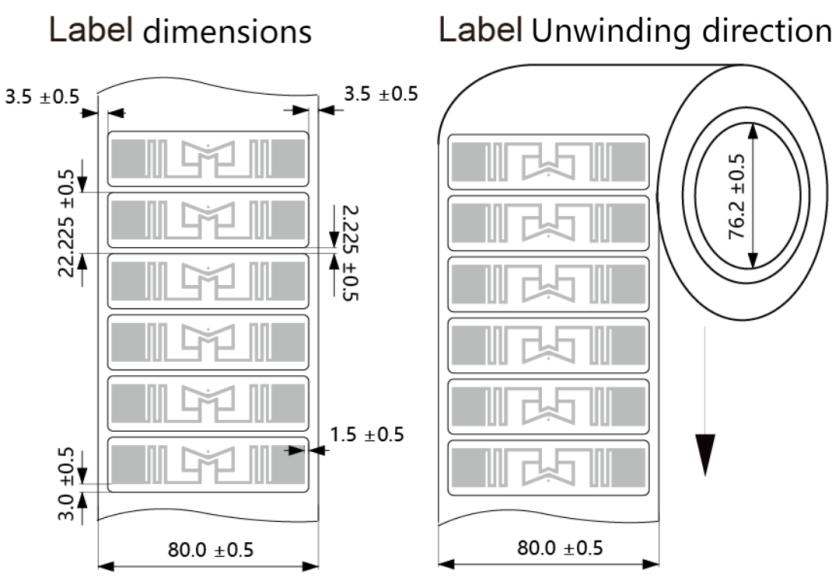 Adhesive UHF 7320 winding direction Adhesive UHF 7320 winding direction
