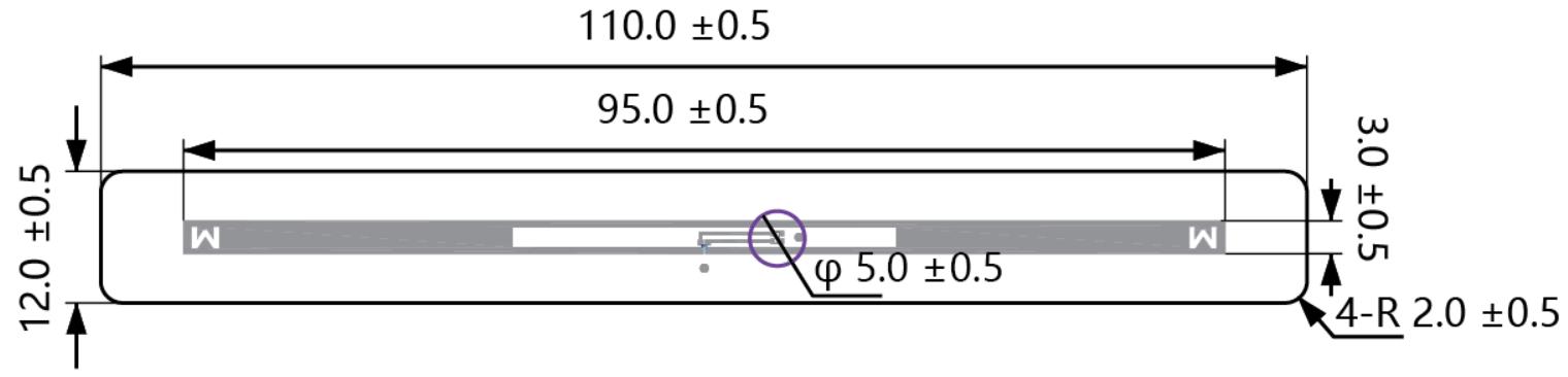 LED label 110-12 dimension LED label 110-12 dimension